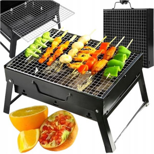 Grill Ogrodowy Turystyczny Przenośny Węglowy Duży