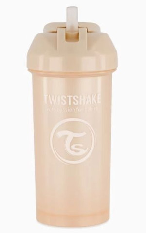 Twistshake Kubek Niekapek Ze Słomką 360ml Pearl