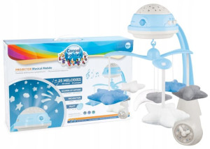 CANPOL Karuzela GRAJĄCA Z PROJEKTOREM+Pilot Blue
