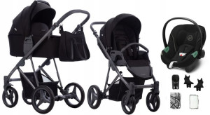 BEBETTO 3w1 FLAVIO + fotelik CYBEX Aton S2 10/GRF