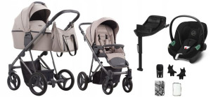 BEBETTO 4w1 FLAVIO + CYBEX Aton S2 Baza One 01/GRF