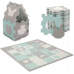 KINDERKRAFT Mata Piankowa Puzzle LUNO SHAPES Mint