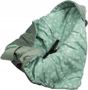 Infantilo KOC Z KAPTURKIEM OTULACZ VELVET Khaki