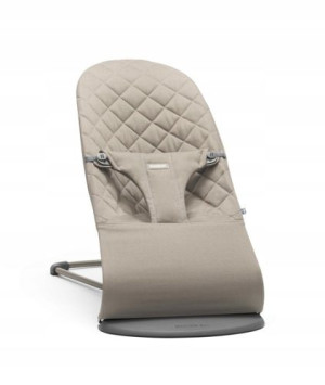 BABYBJORN leżaczek BLISS Cotton Piaskowy szary