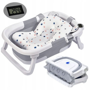 PrimaBobo Wanienka składana COMPACT termometr Grey