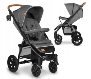 LIONELO wózek spacerowy do 22kg ANNET TOUR Grey