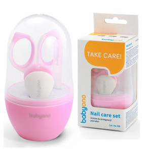 BabyOno Zestaw Do Pielęgnacji Paznokci PINK 398/02