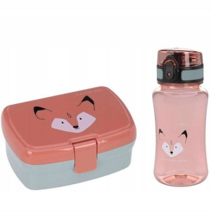 Lassig Lunchbox+Tritanowa butelka- bidon Lis