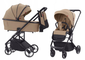 CARRELLO lekki wózek 2w1 ALFA Evening Beige