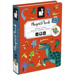 JANOD Układanka Magnetyczna Magnesy Dinozaury 3+