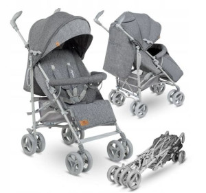 LIONELO wózek spacerowy parasolka IRMA Grey