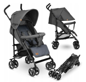 LIONELO lekki wózek spacerowy ELIA Graphite
