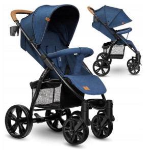 LIONELO wózek spacerowy do 22kg ANNET PLUS Denim