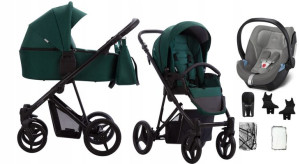 BEBETTO wózek 3w1 FLAVIO + Cybex ATON 5 12/CZM