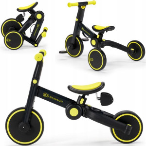 KINDERKRAFT 3w1 rowerek biegowy 4TRIKE Black