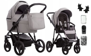 Bebetto Wózek 2w1 Pascal Premium Dark 01