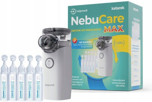 Nebucare Max Inhalator Nebulizator + Sól Katarek