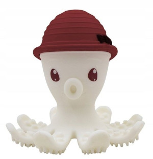 Mombella Ośmiornica Gryzak Zabawka Chimney Red