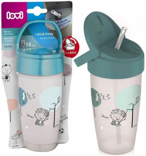 Lovi Kubek Ze Słomką I Uchwytem Boy 350 Ml 35/355