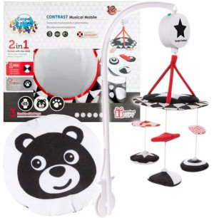 CANPOL Karuzela pluszowa kontrastowa SENSORY TOYS