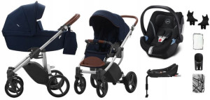 BEBETTO LUCA 4w1 02 st szary Cybex ATON 5 + Baza
