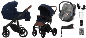 BEBETTO LUCA 4w1 02 st czarny Cybex ATON 5 + Baza