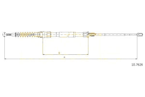 Linka Hamulca Ręcznego Vw Touran 03-06 Cofle