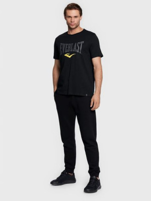 EVERLAST Koszulka męska Everlast Russel BLACK/YELLOW - rozmiar M