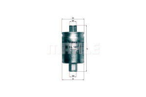 Filtr Paliwa Mahle 25173766 25121150 25121160 80