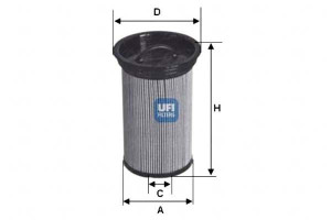 Filtr Paliwa Bmw 320td 98- Ufi