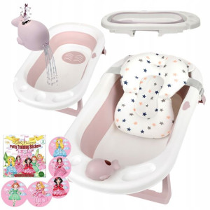 Wanienka składana 89cm MyToy z poduszką, NAKLEJKI