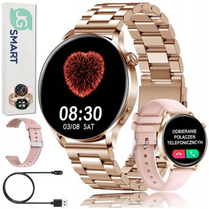 Smartwatch DAMSKI DLA KOBIETY ROZMOWY CIŚNIENIE PL