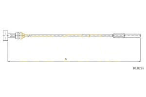 Linka Hamulca Ręcznego Volvo S40 95-03 Przód Cofle