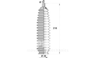 Zestaw Osłony Drążka Kierwoniczego Nipparts 48203b