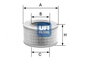 Filtr Pow:volvo 440 88-96 Ufi