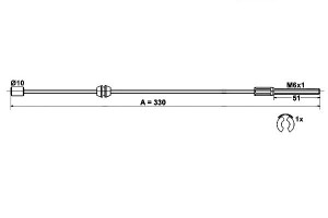 Linka Hamulca Ręcznego Opel Corsa C 1.0-1.8 09.00-