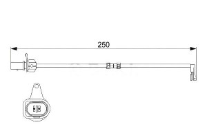 Czujnik Zużycia Klocków Audi A8 Bosch