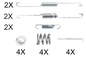 Sprężynki Do Szczęk Ham. Toyota Yaris 99-05 A.b.s.