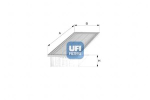 Filtr Powietrza Volvo S40 V40 1.9td 96- Ufi