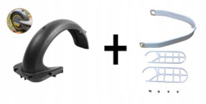 Błotnik + wspornik do hulajnogi Ninebot Max G30 (biały)