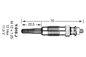 Świeca Żarowa Mercedes C Klasa W202 2,0 93- Ngk