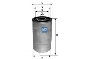 Filtr Paliwa Diesel Ufi