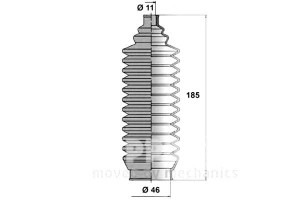 Zestaw Osłony Drążka Kierwoniczego Nipparts Mb3505