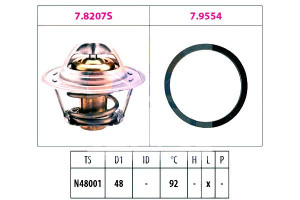Termostat Opel 92c 1,0-1,6 Eps