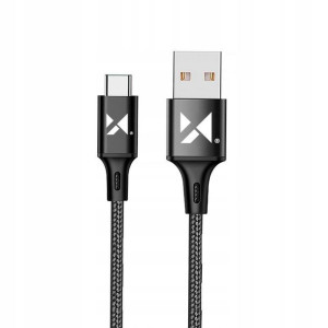 Wozinsky Kabel Usb-usb Typ C 2,4a 1m Czarny