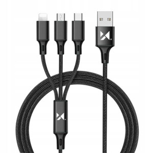 Wozinsky Kabel 3w1 Usb-typ C/micro Usb/lightning