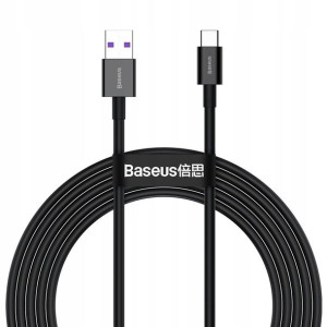 Baseus mocny szybki kabel USB - USB TYP C 66W 2m