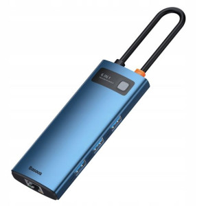 Baseus Adapter Hub Usb-c 3xusb Hdmi 100w Rj45 Otg