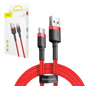 Baseus Usb-c Qc3.0 3a 0.5m Red Cable