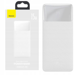 Baseus Powerbank 30000mah 15w Biały